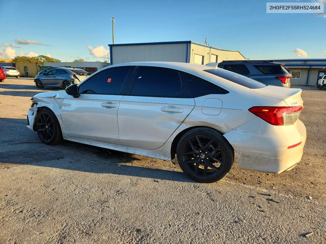2024 HONDA CIVIC VIN 2HGFE2F55RH524684 — фото 2