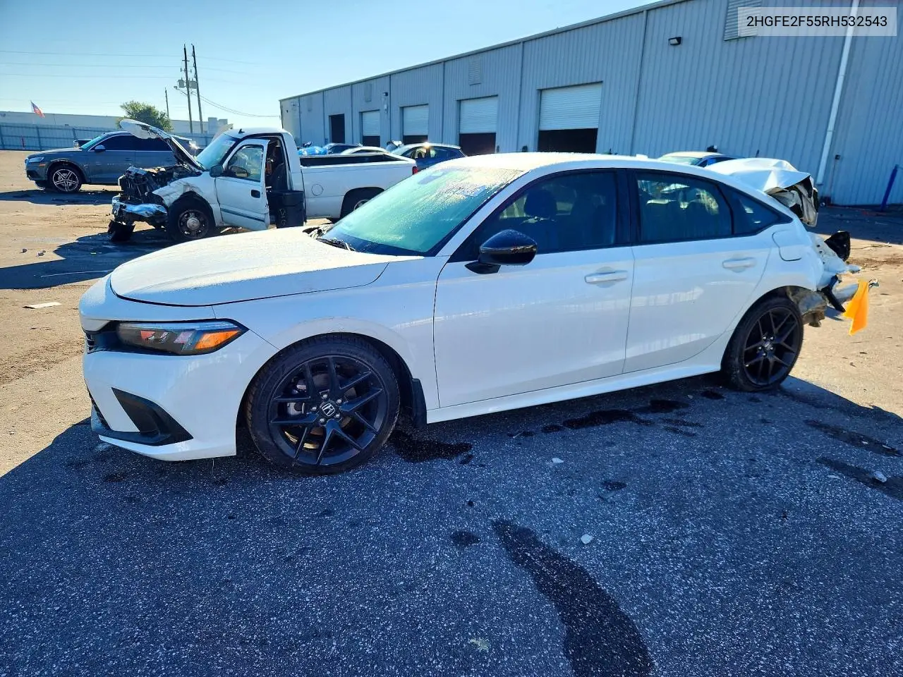 HONDA CIVIC 2024, VIN 2HGFE2F55RH532543