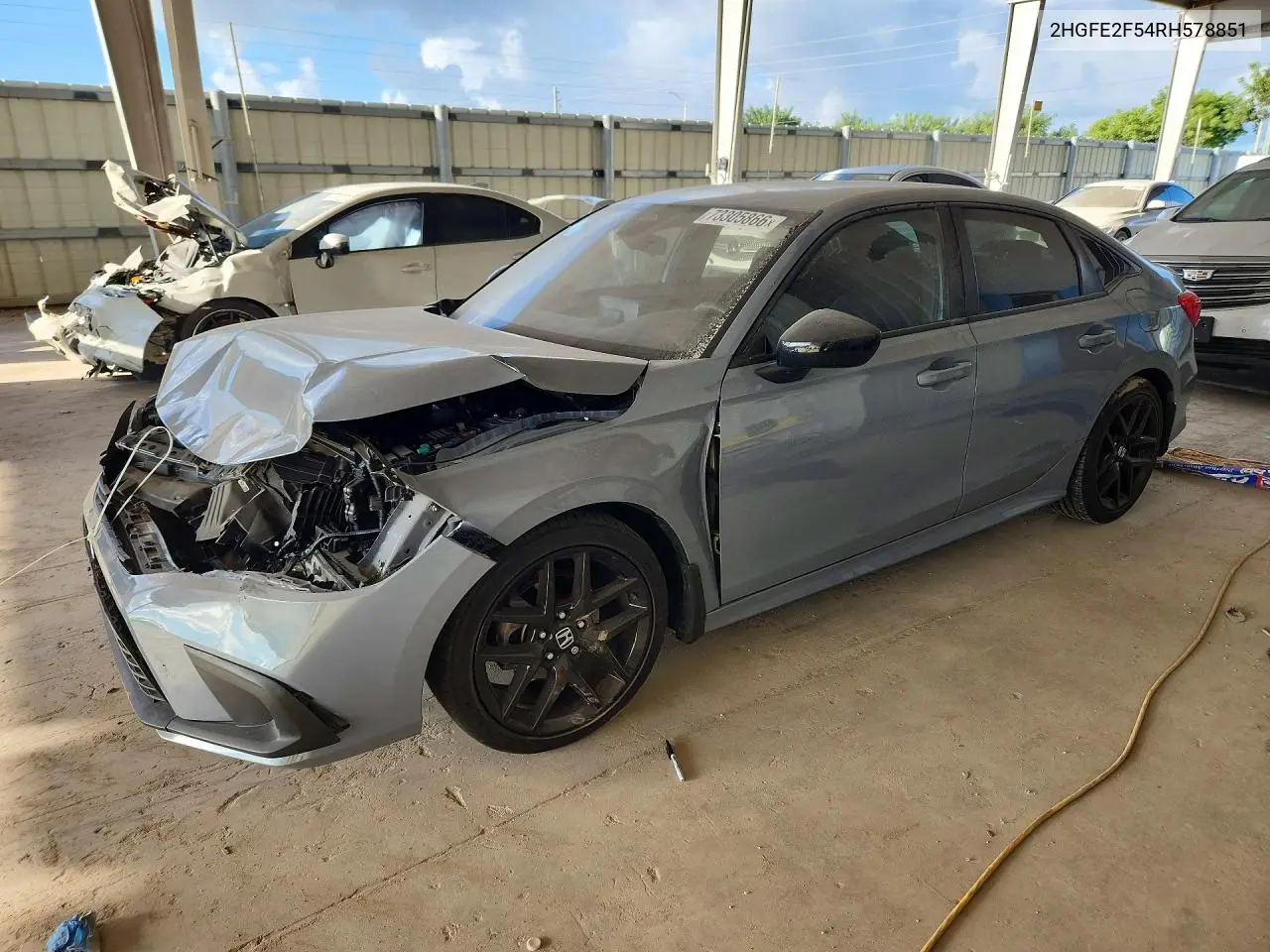 HONDA CIVIC 2024, VIN 2HGFE2F54RH578851