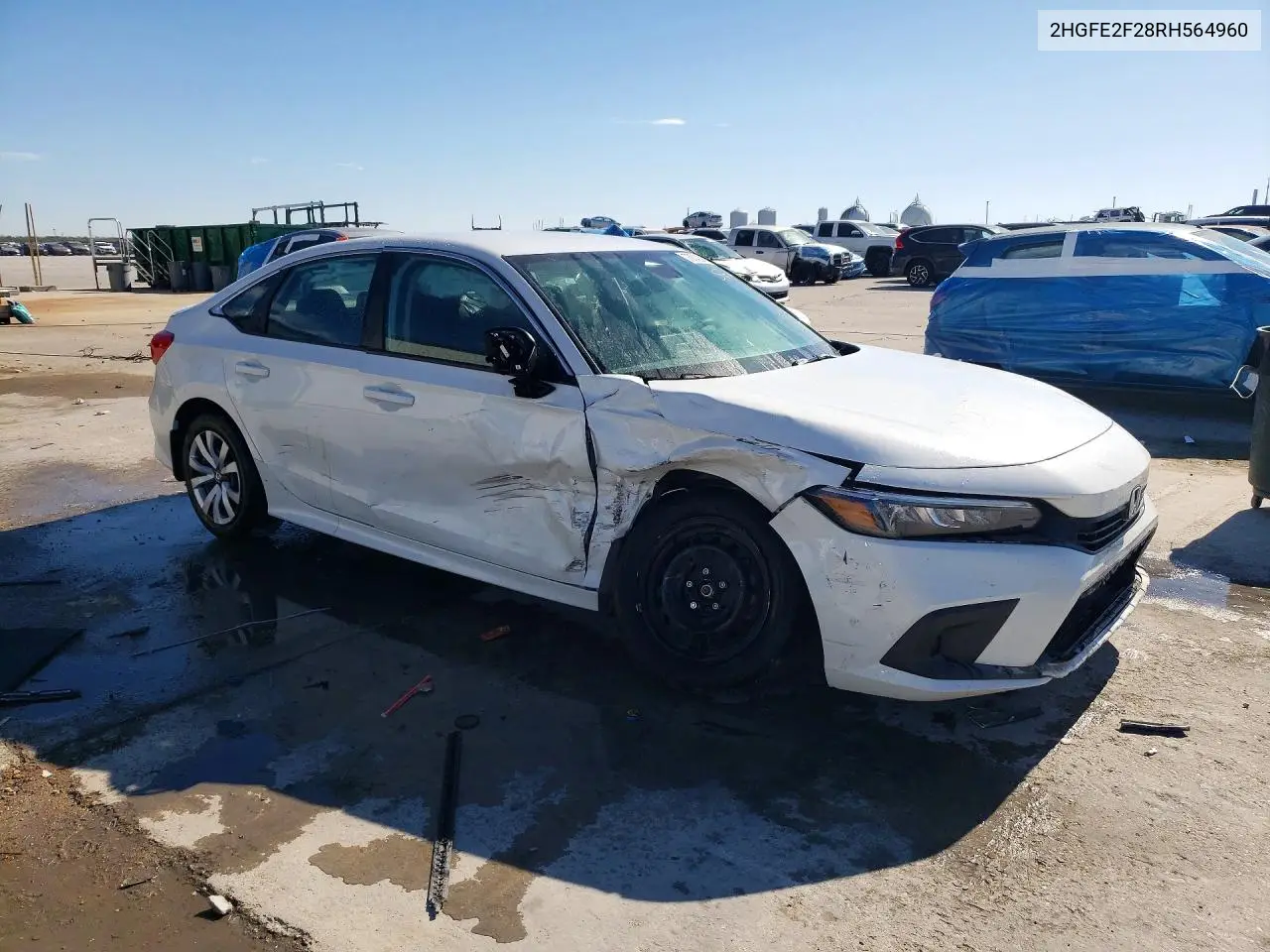 2024 HONDA CIVIC VIN 2HGFE2F28RH564960 — фото 4