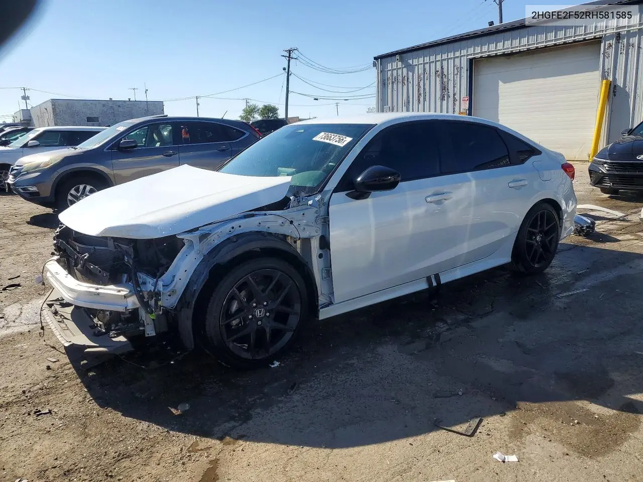 HONDA CIVIC 2024, VIN 2HGFE2F52RH581585