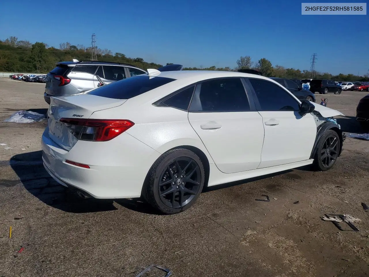 2024 HONDA CIVIC VIN 2HGFE2F52RH581585 — фото 3