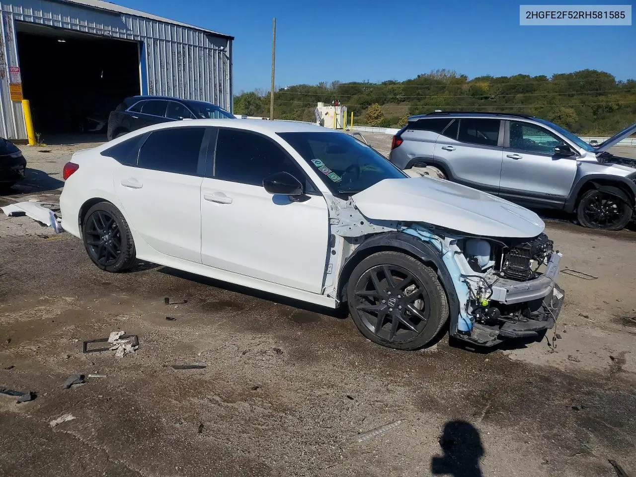 2024 HONDA CIVIC VIN 2HGFE2F52RH581585 — фото 4