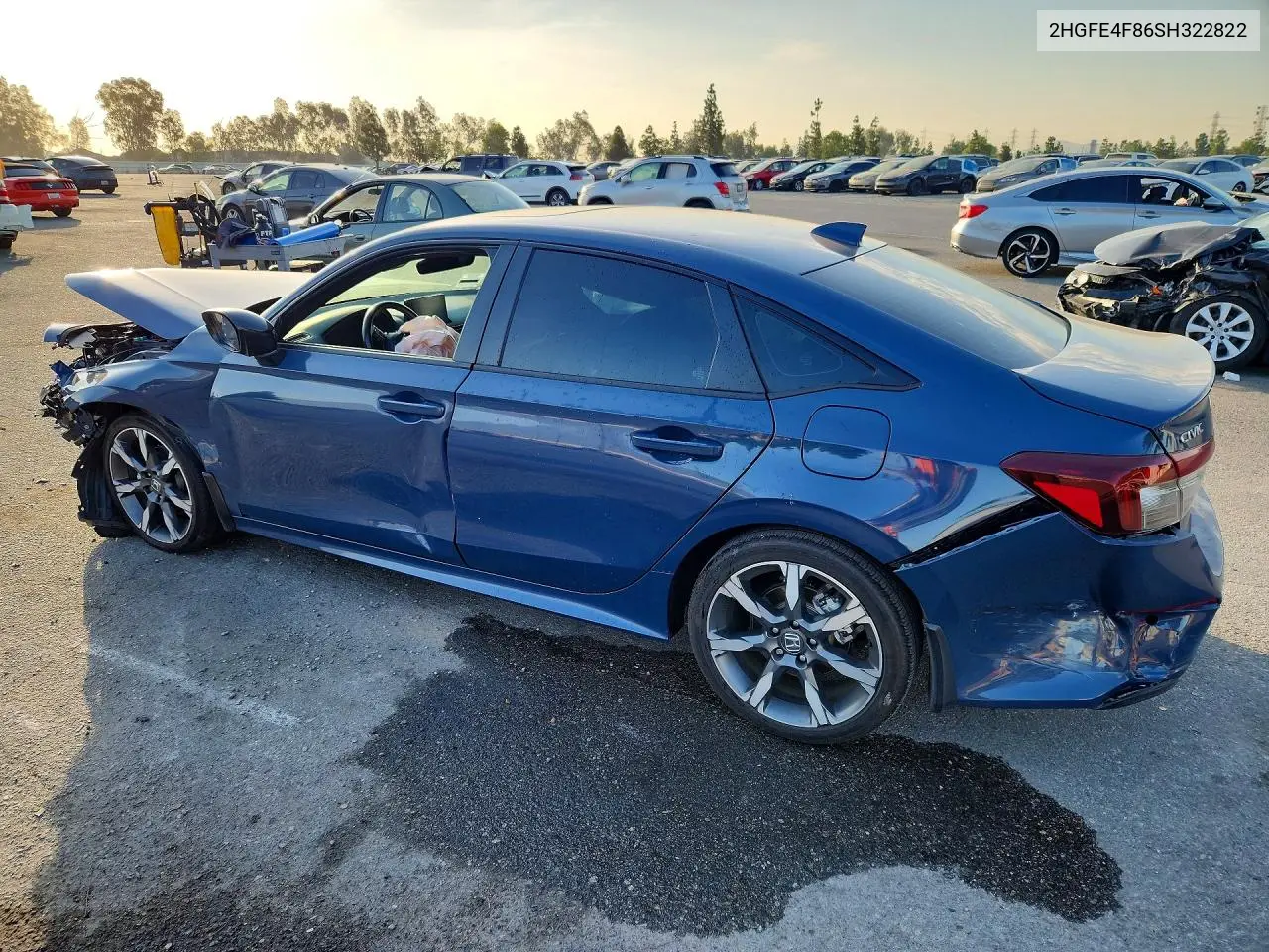2025 HONDA CIVIC VIN 2HGFE4F86SH322822 — фото 2