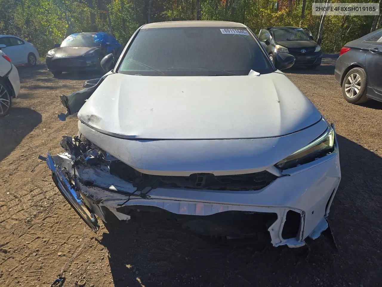 2025 HONDA CIVIC VIN 2HGFE4F8XSH019185 — фото 5