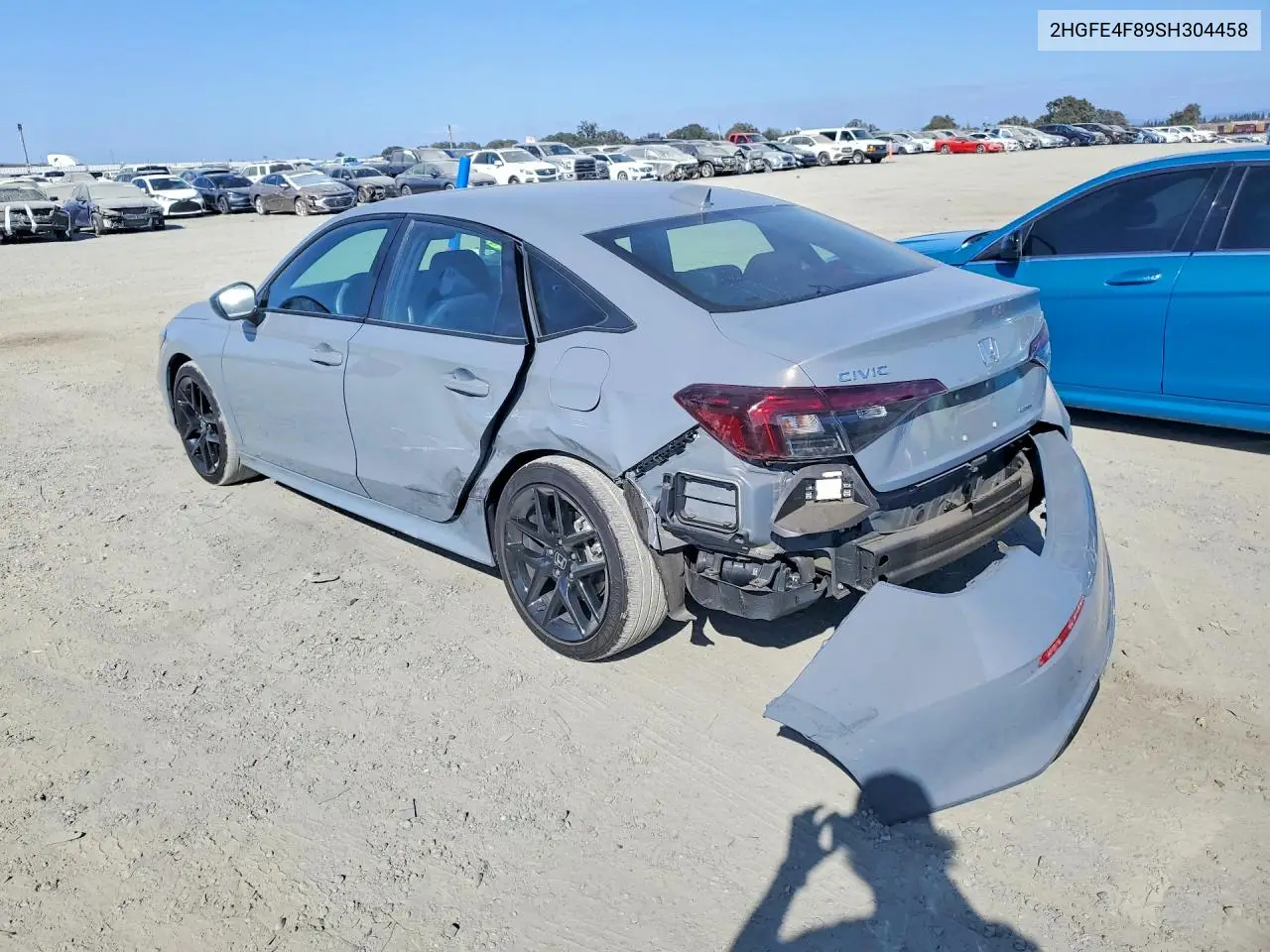 2025 HONDA CIVIC VIN 2HGFE4F89SH304458 — фото 2