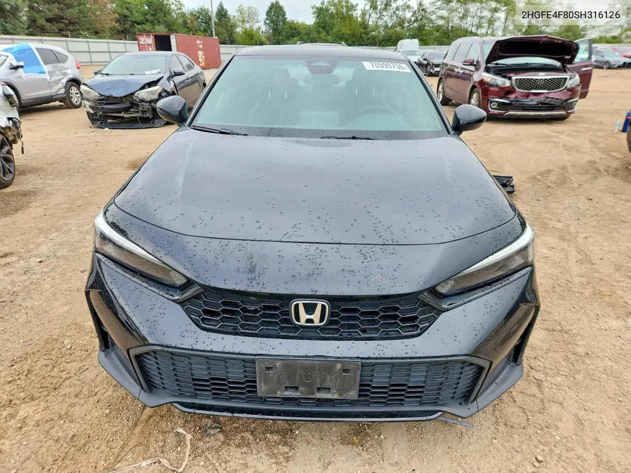 2025 HONDA CIVIC VIN 2HGFE4F80SH316126 — фото 5