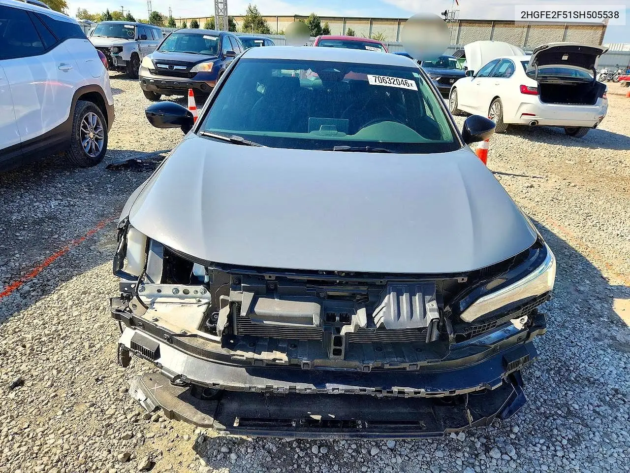 2025 HONDA CIVIC VIN 2HGFE2F51SH505538 — фото 5