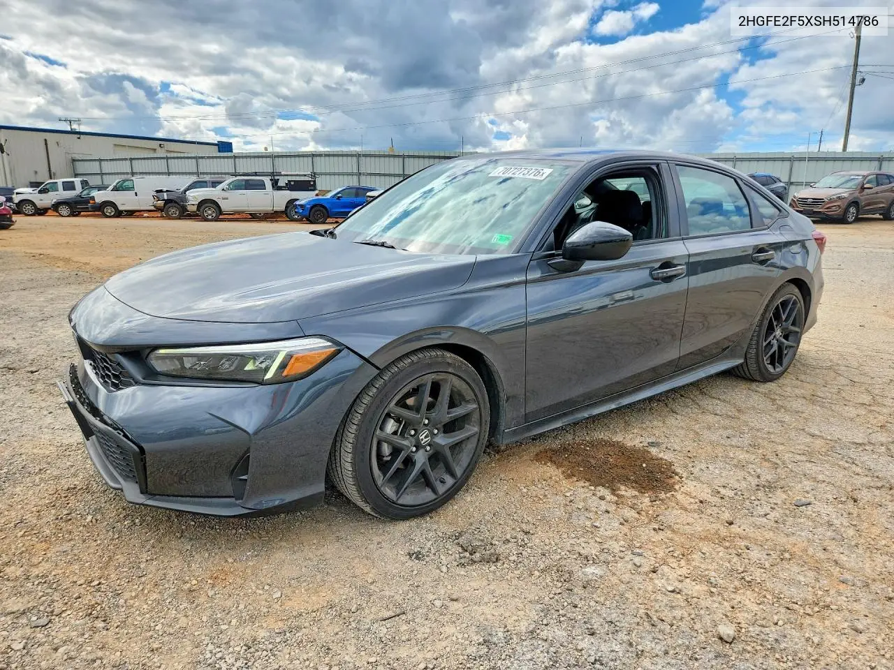 HONDA CIVIC 2025, VIN 2HGFE2F5XSH514786