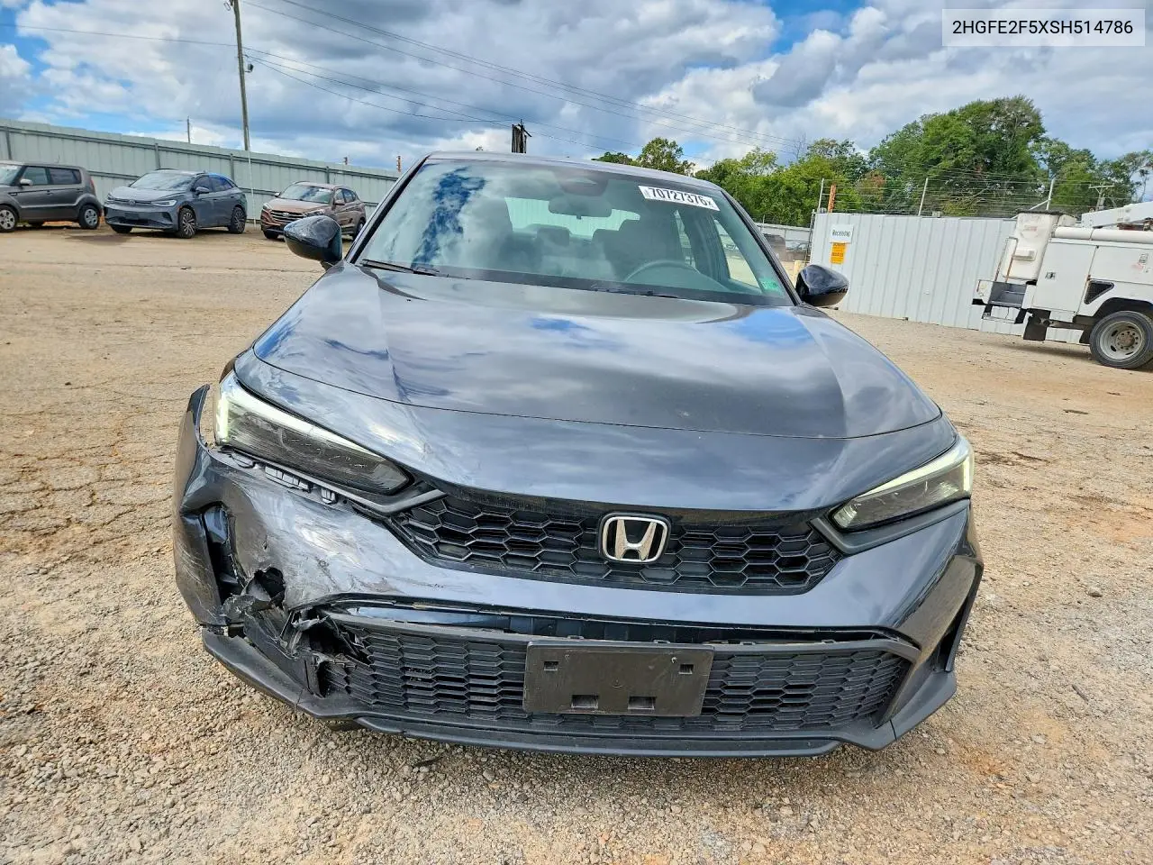 2025 HONDA CIVIC VIN 2HGFE2F5XSH514786 — фото 5