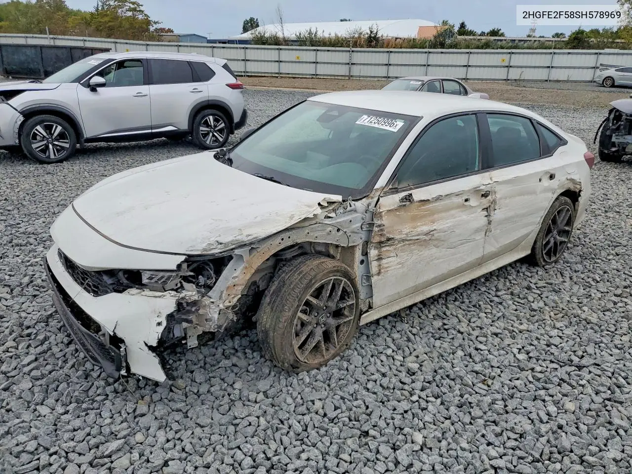 HONDA CIVIC 2025, VIN 2HGFE2F58SH578969