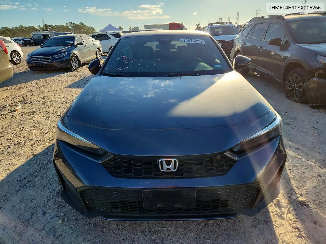 2025 HONDA CIVIC VIN JHMFL4H90SX005266 — фото 5