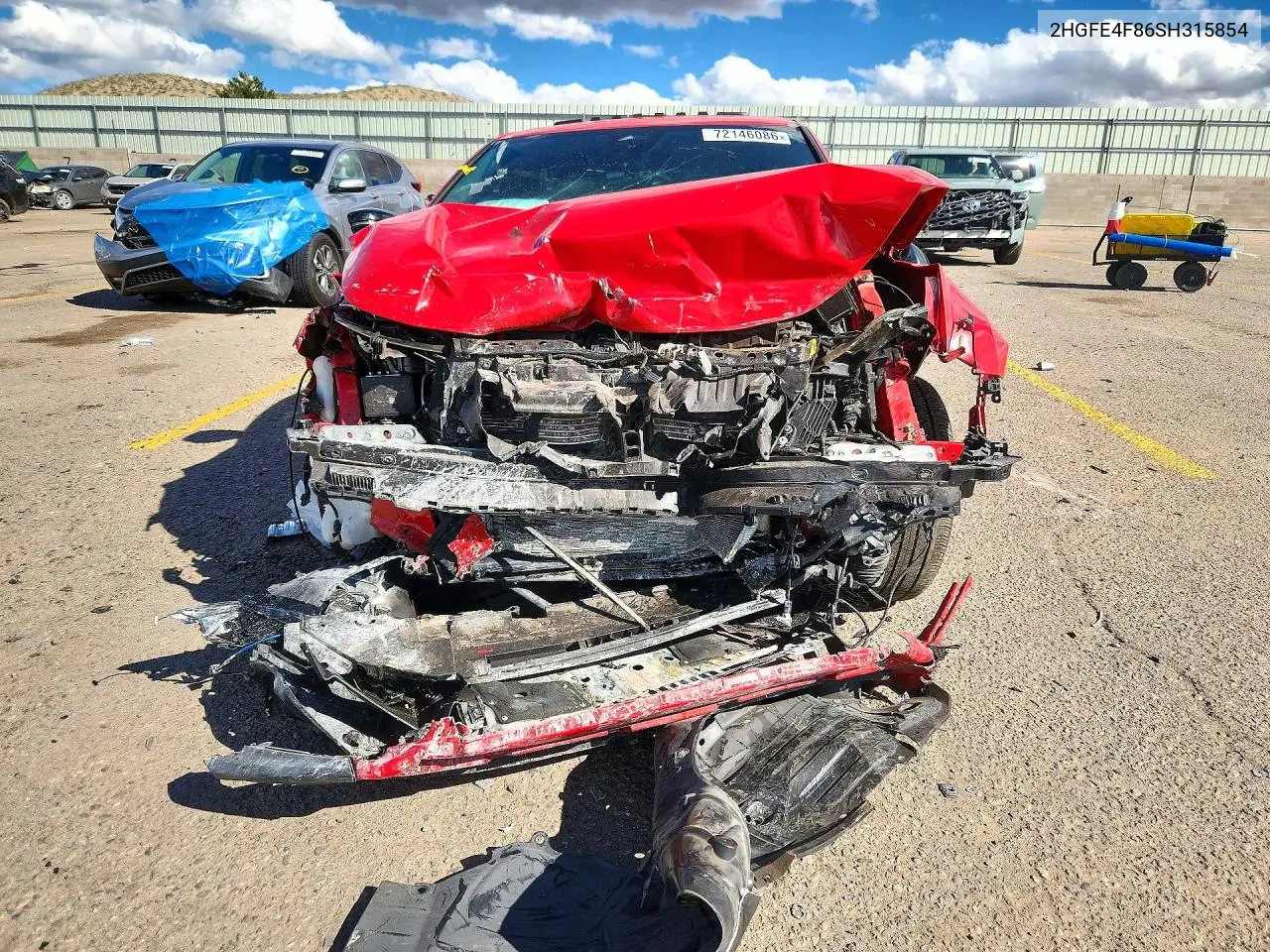 2025 HONDA CIVIC VIN 2HGFE4F86SH315854 — фото 5