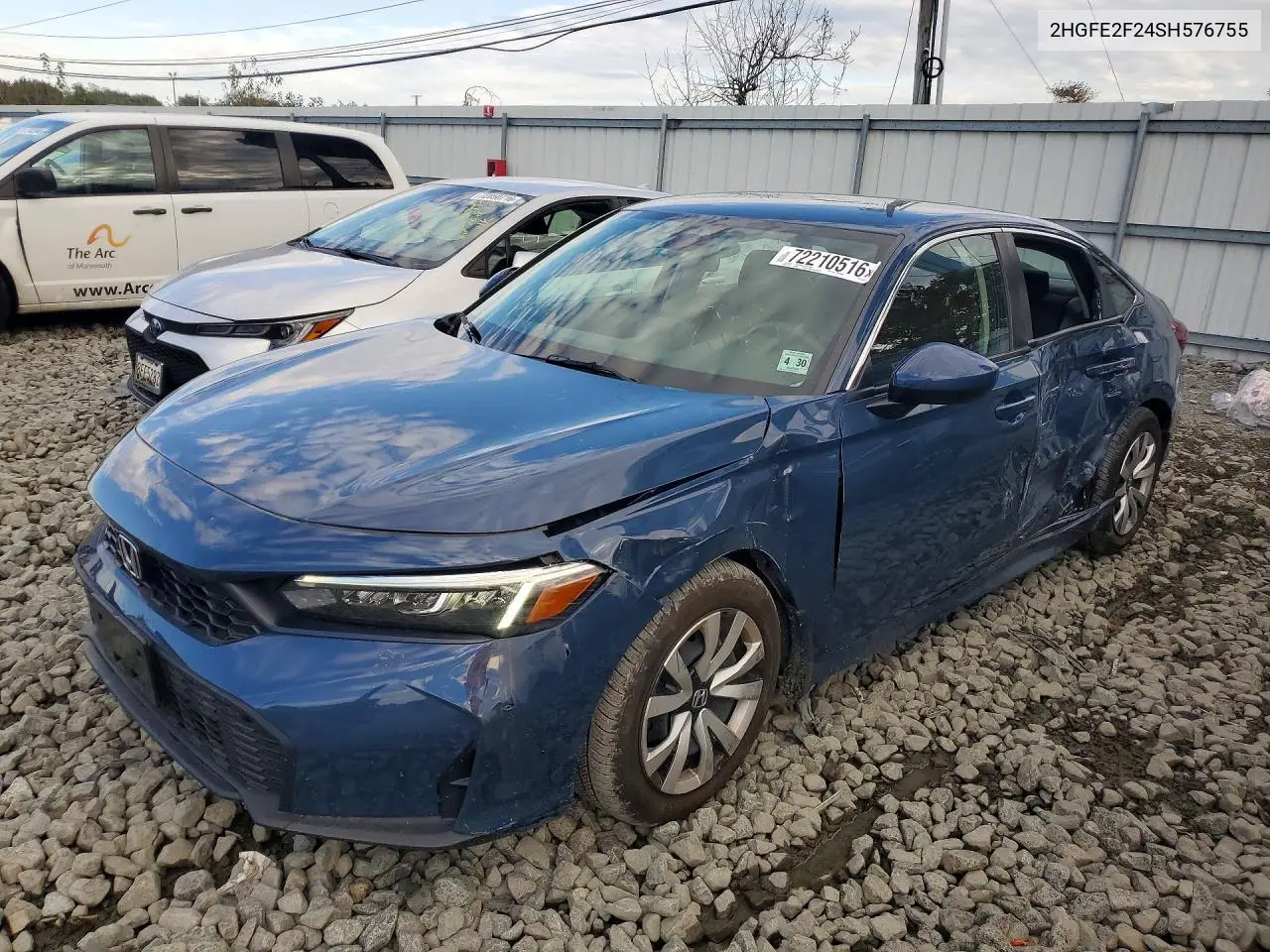 HONDA CIVIC 2025, VIN 2HGFE2F24SH576755