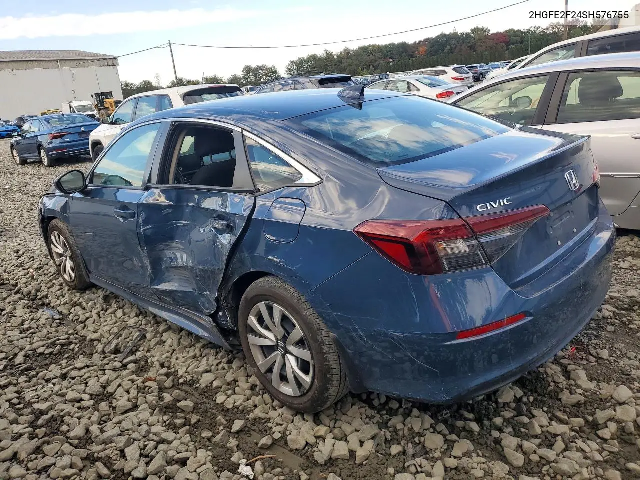 2025 HONDA CIVIC VIN 2HGFE2F24SH576755 — фото 2