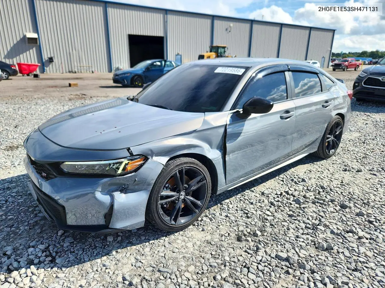 HONDA CIVIC 2025, VIN 2HGFE1E53SH471131
