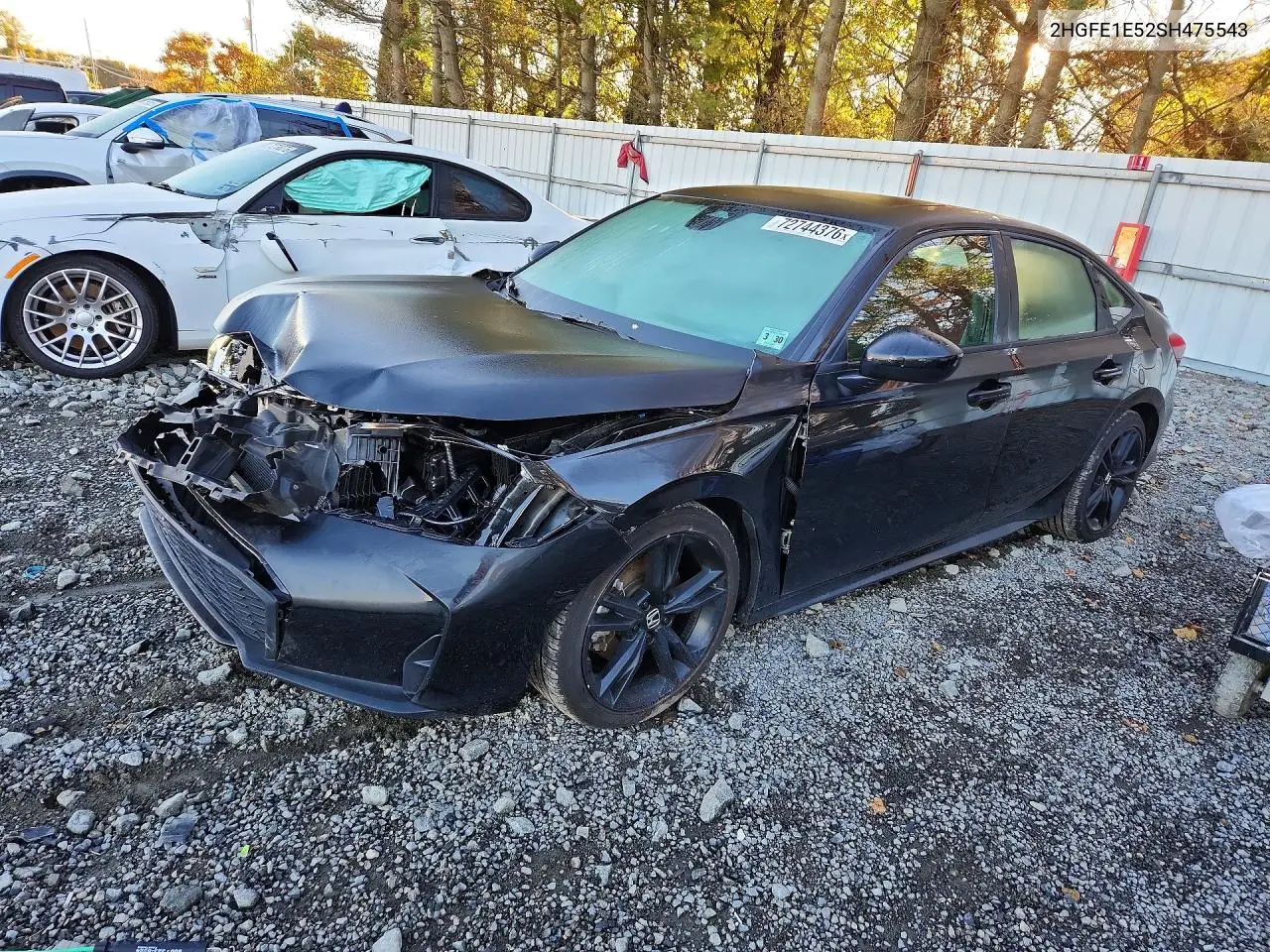 HONDA CIVIC 2025, VIN 2HGFE1E52SH475543