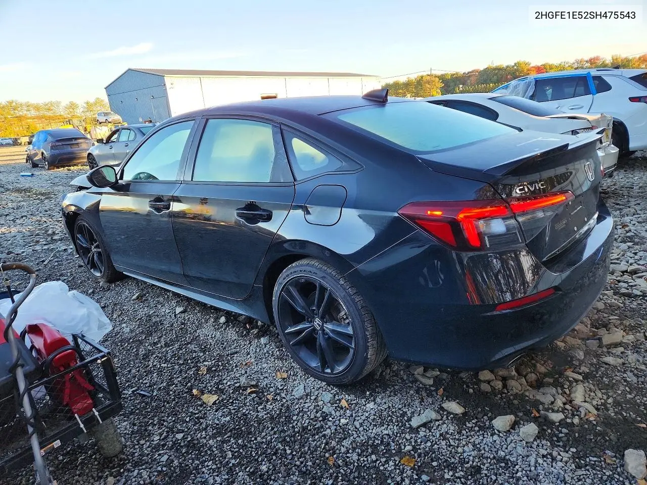 2025 HONDA CIVIC VIN 2HGFE1E52SH475543 — фото 2
