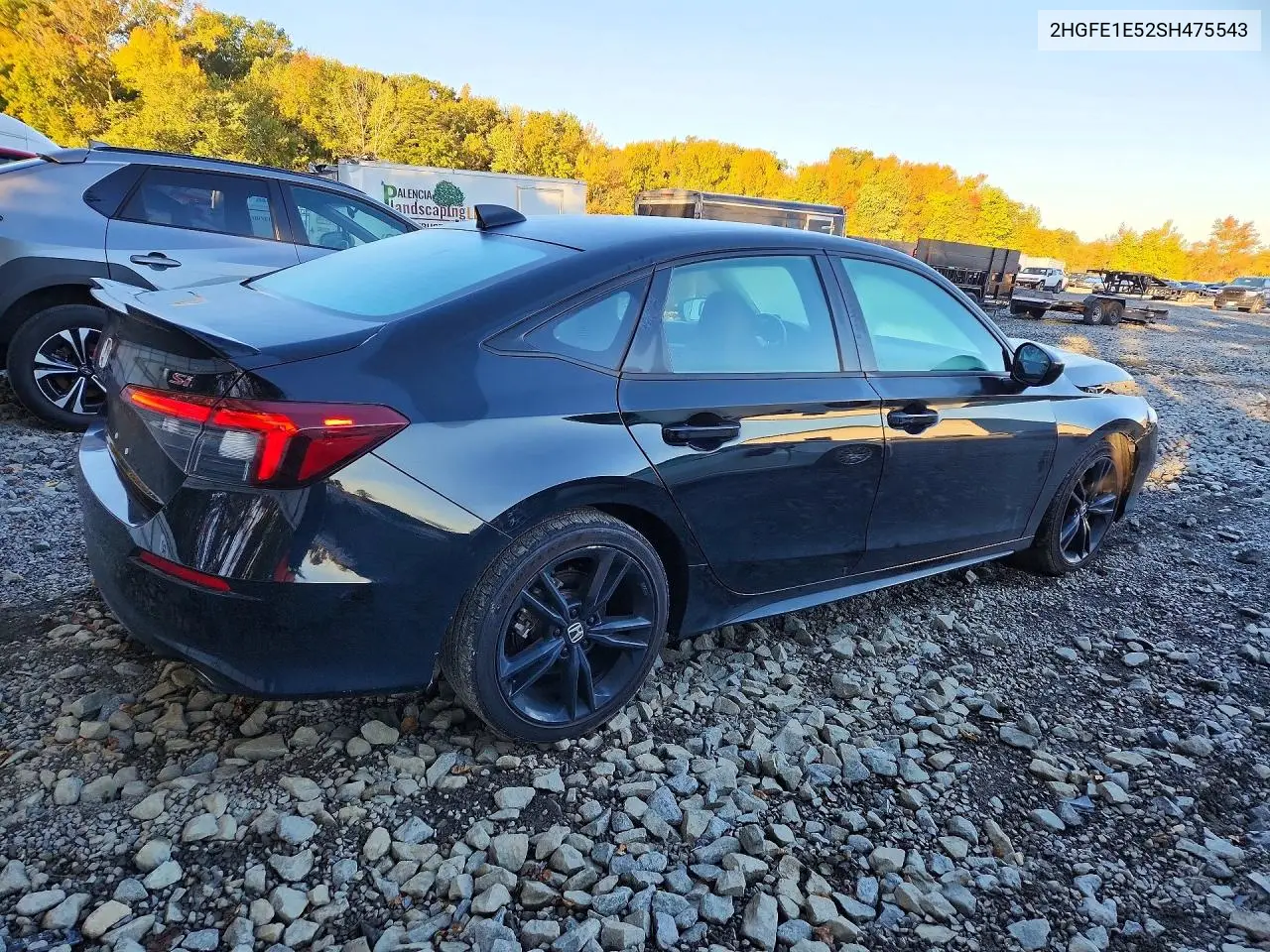 2025 HONDA CIVIC VIN 2HGFE1E52SH475543 — фото 3