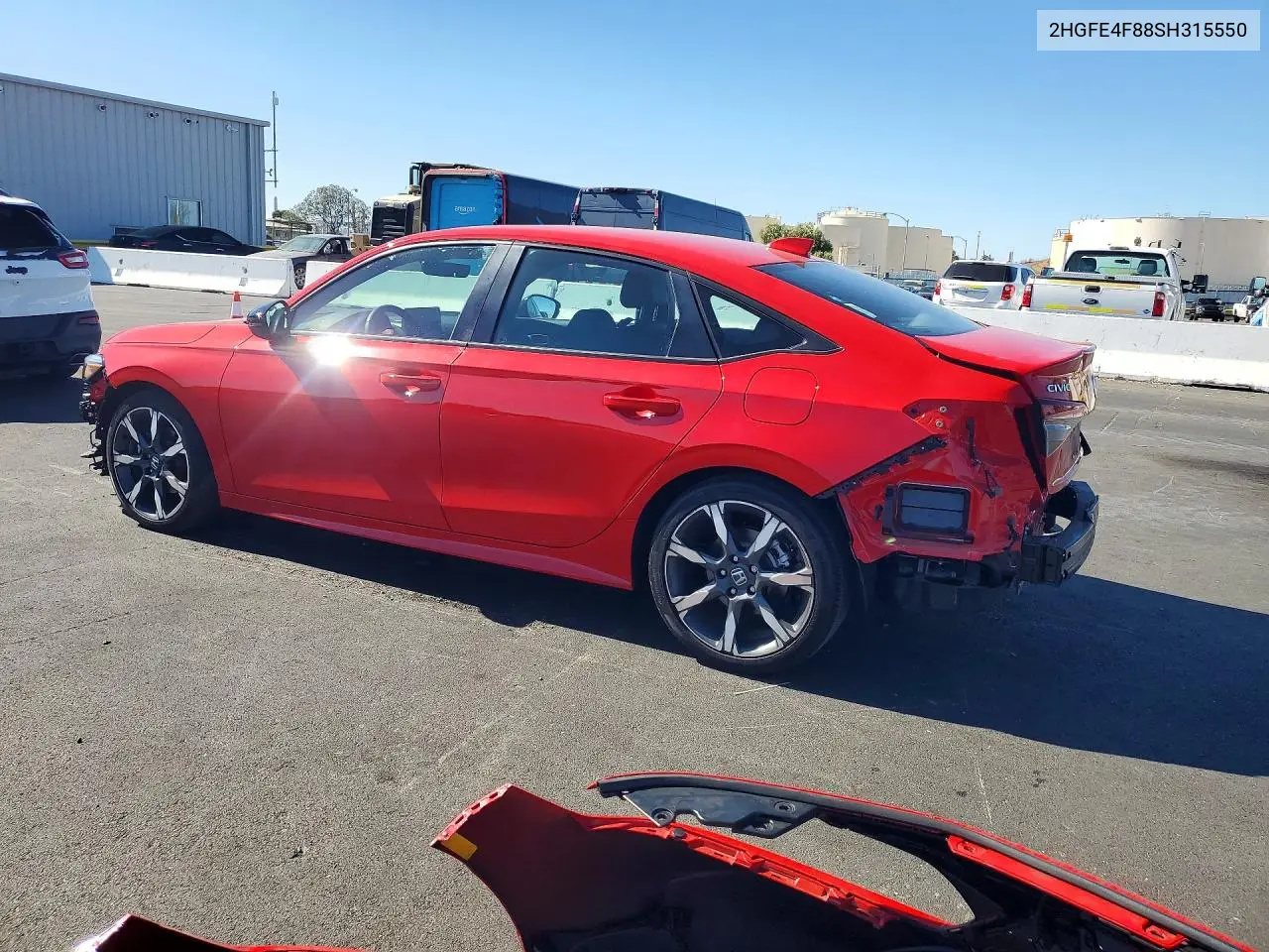 2025 HONDA CIVIC VIN 2HGFE4F88SH315550 — фото 2