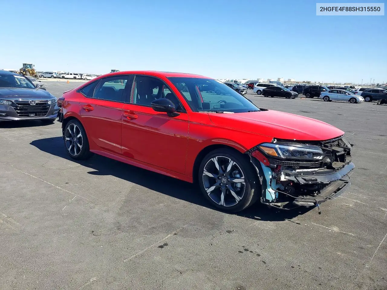 2025 HONDA CIVIC VIN 2HGFE4F88SH315550 — фото 4