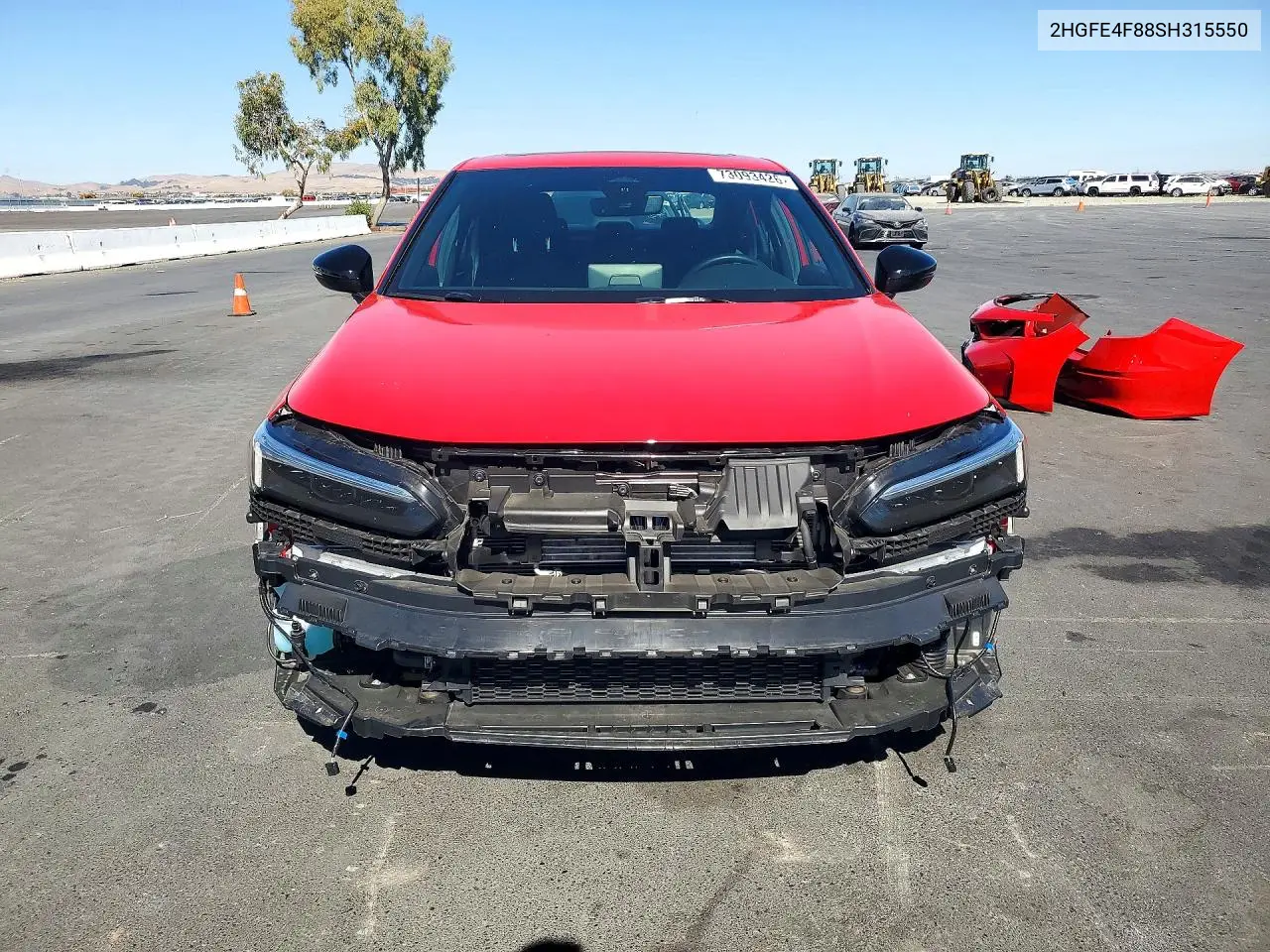 2025 HONDA CIVIC VIN 2HGFE4F88SH315550 — фото 5
