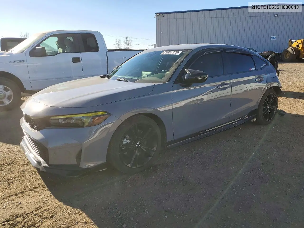 HONDA CIVIC 2025, VIN 2HGFE1E53SH080643