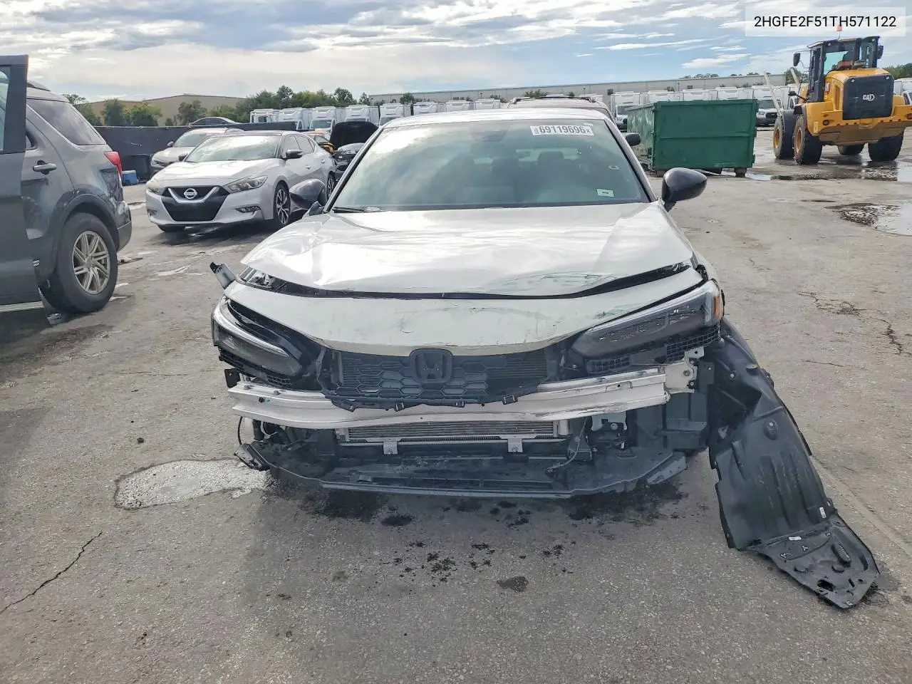 2026 HONDA CIVIC VIN 2HGFE2F51TH571122 — фото 5