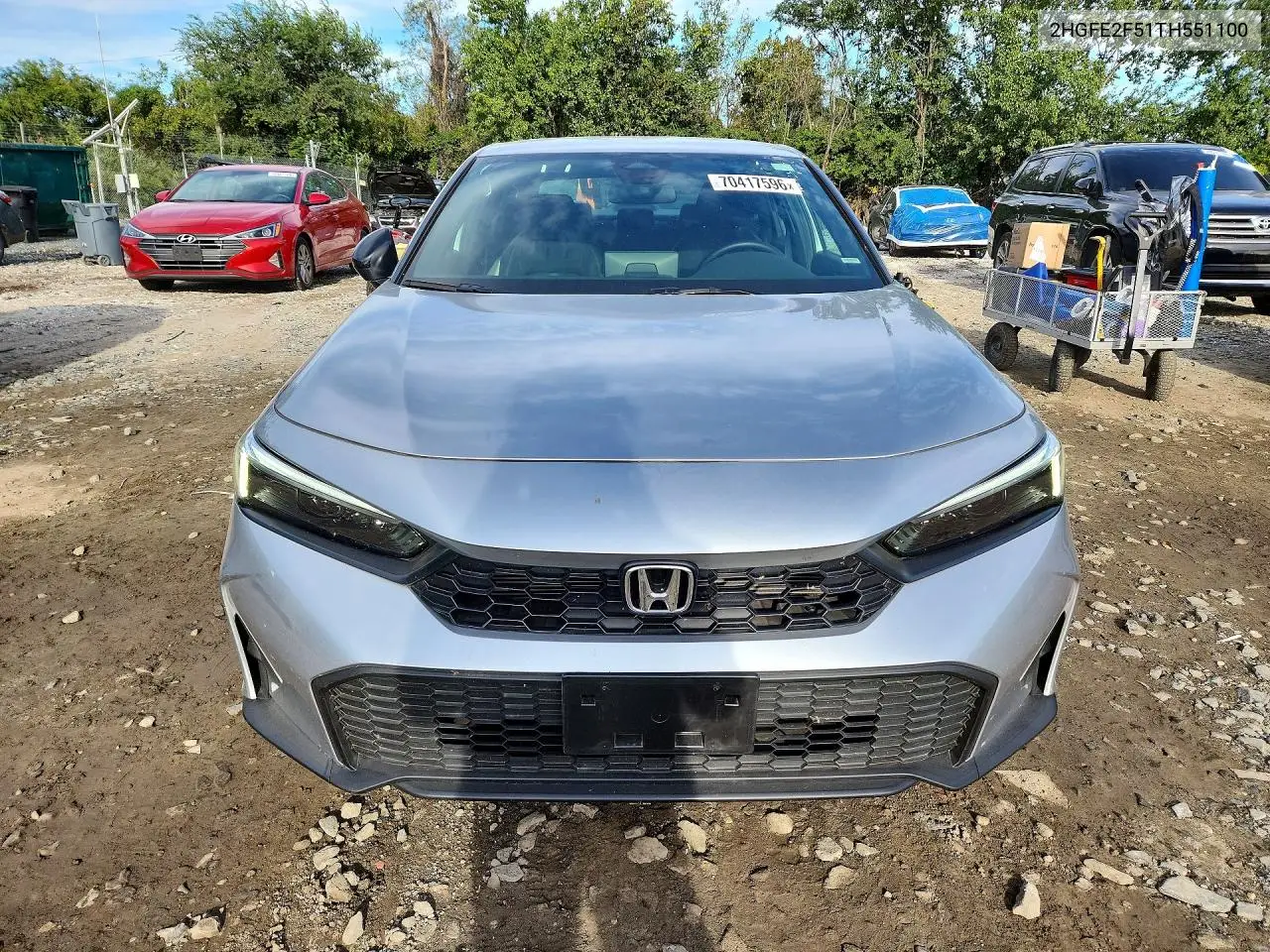 2026 HONDA CIVIC VIN 2HGFE2F51TH551100 — фото 2