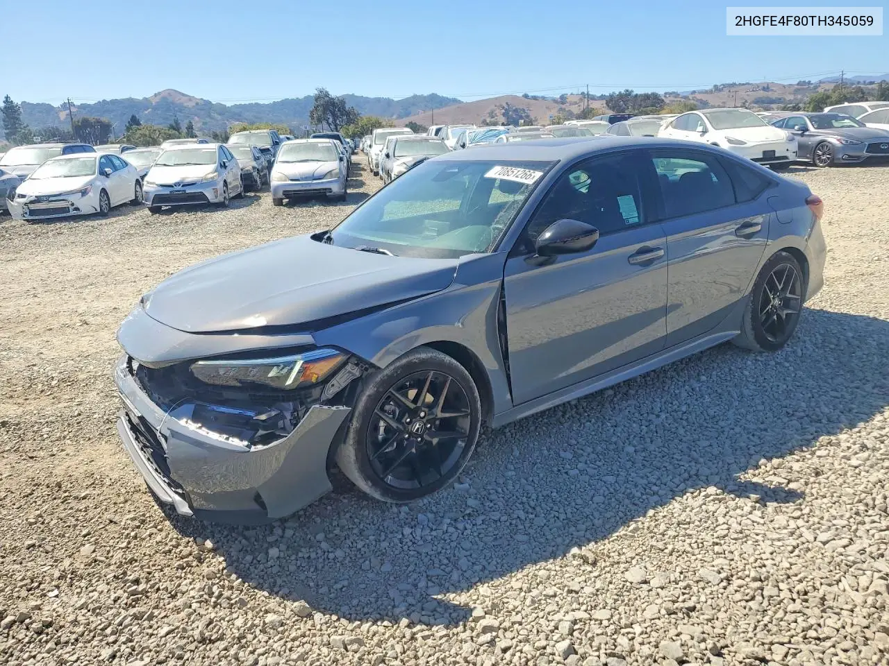 HONDA CIVIC 2026, VIN 2HGFE4F80TH345059