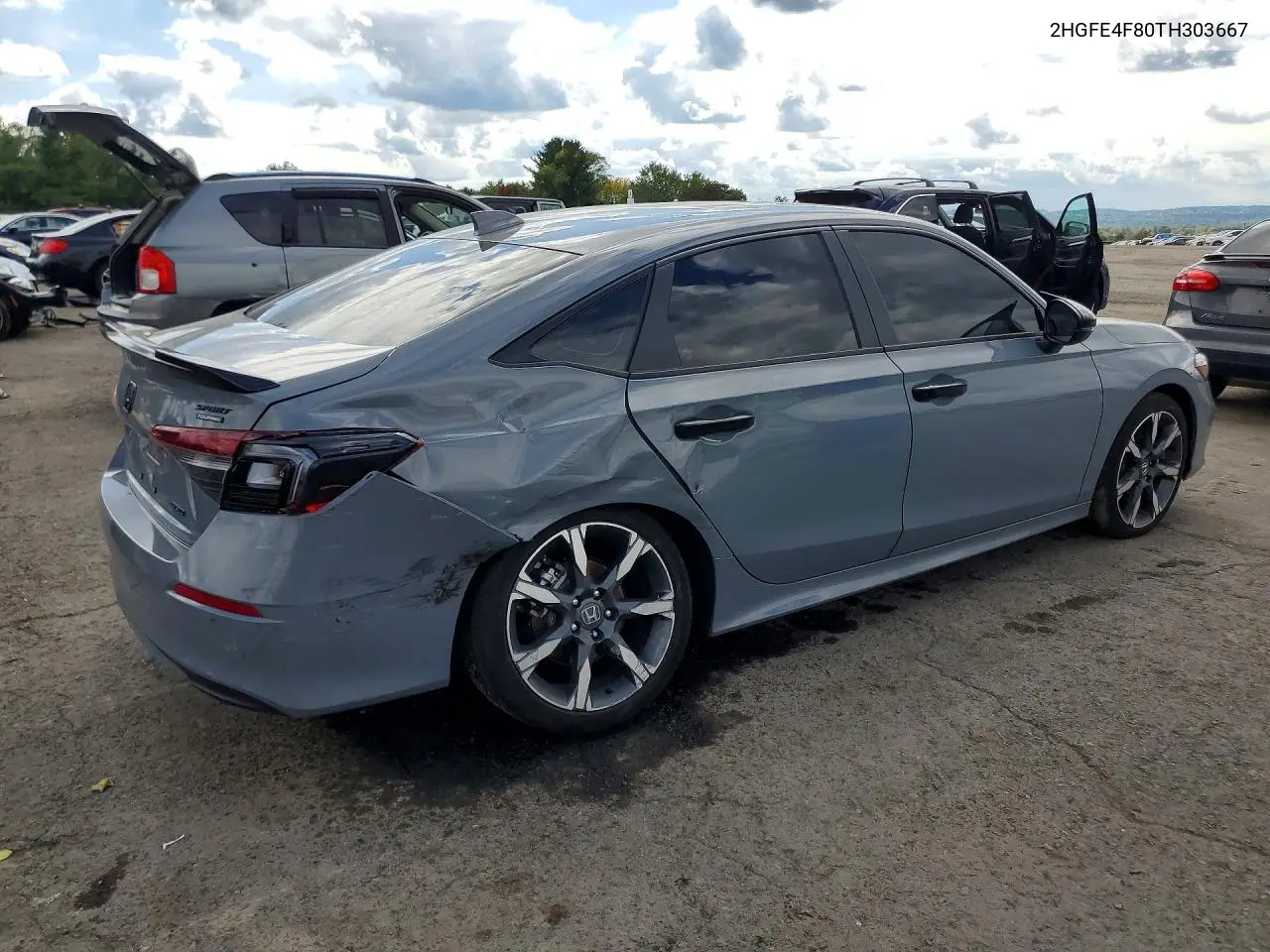 2026 HONDA CIVIC VIN 2HGFE4F80TH303667 — фото 3