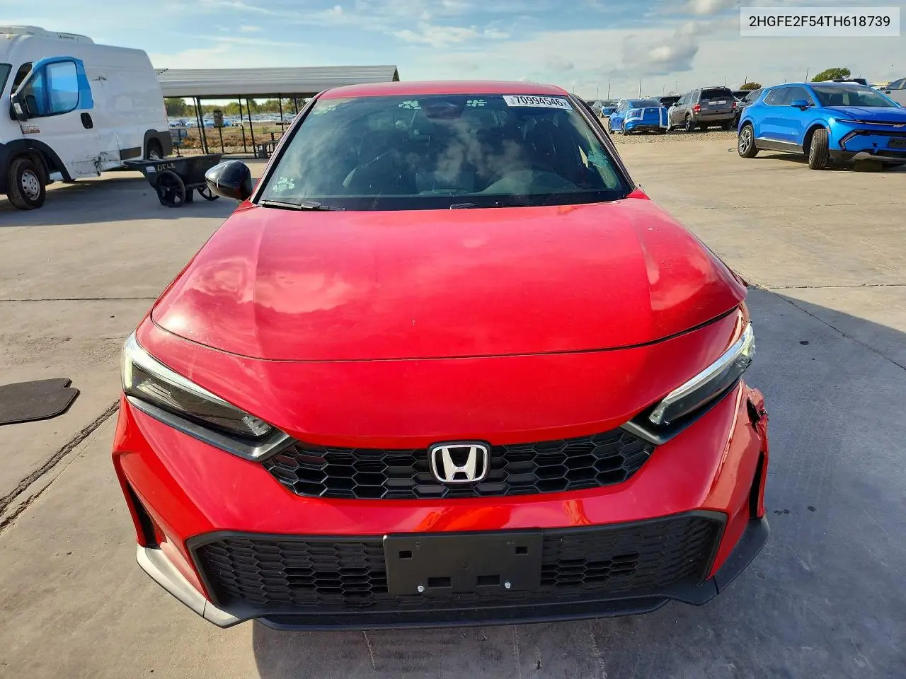 2026 HONDA CIVIC VIN 2HGFE2F54TH618739 — фото 5