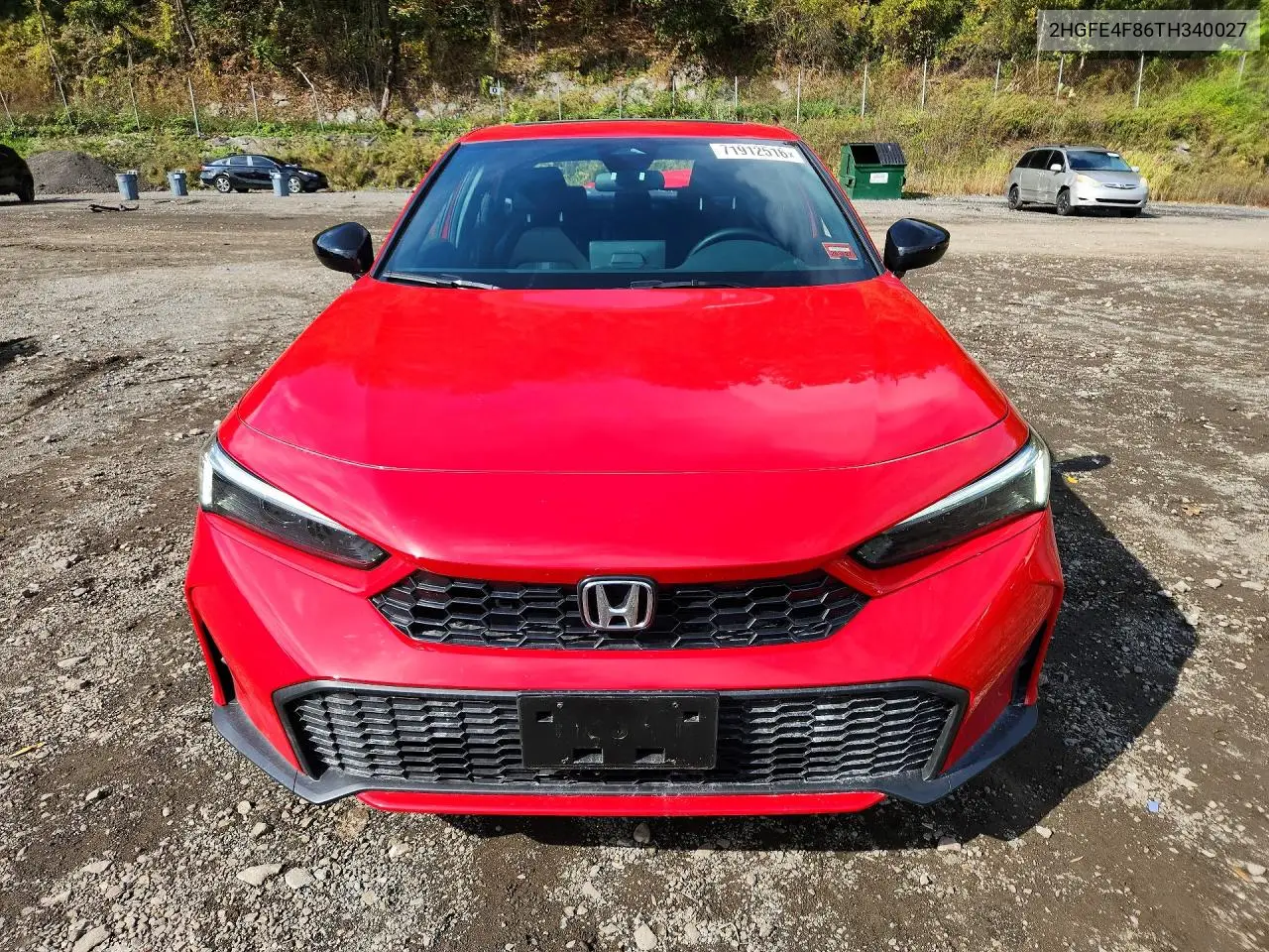 2026 HONDA CIVIC VIN 2HGFE4F86TH340027 — фото 5