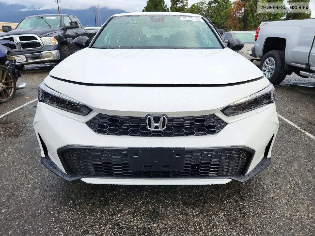 2026 HONDA CIVIC VIN 2HGFE4F80TH359365 — фото 5