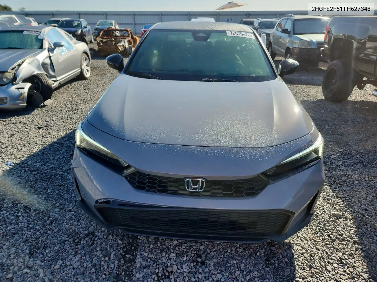 2026 HONDA CIVIC VIN 2HGFE2F51TH627348 — фото 5