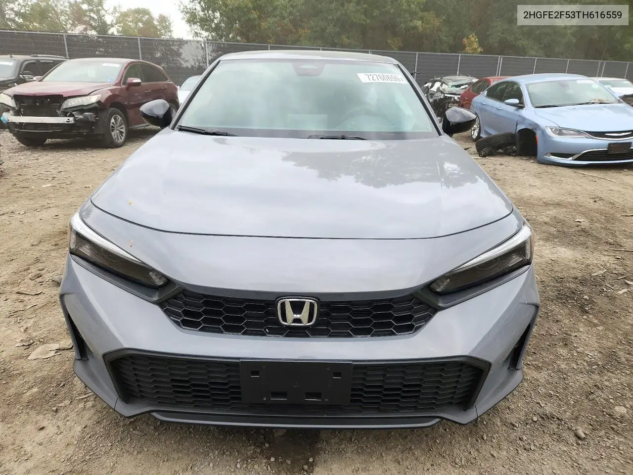 2026 HONDA CIVIC VIN 2HGFE2F53TH616559 — фото 5
