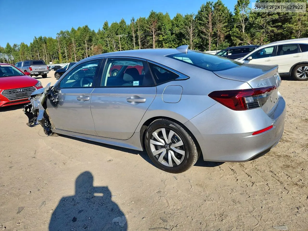 2026 HONDA CIVIC VIN 2HGFE2F2XTH627922 — фото 2