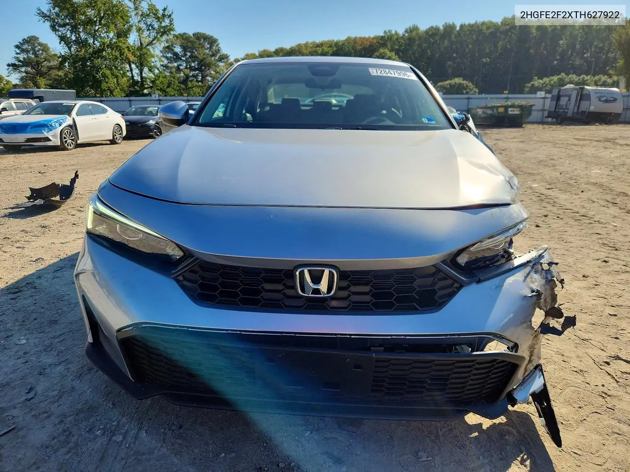 2026 HONDA CIVIC VIN 2HGFE2F2XTH627922 — фото 5