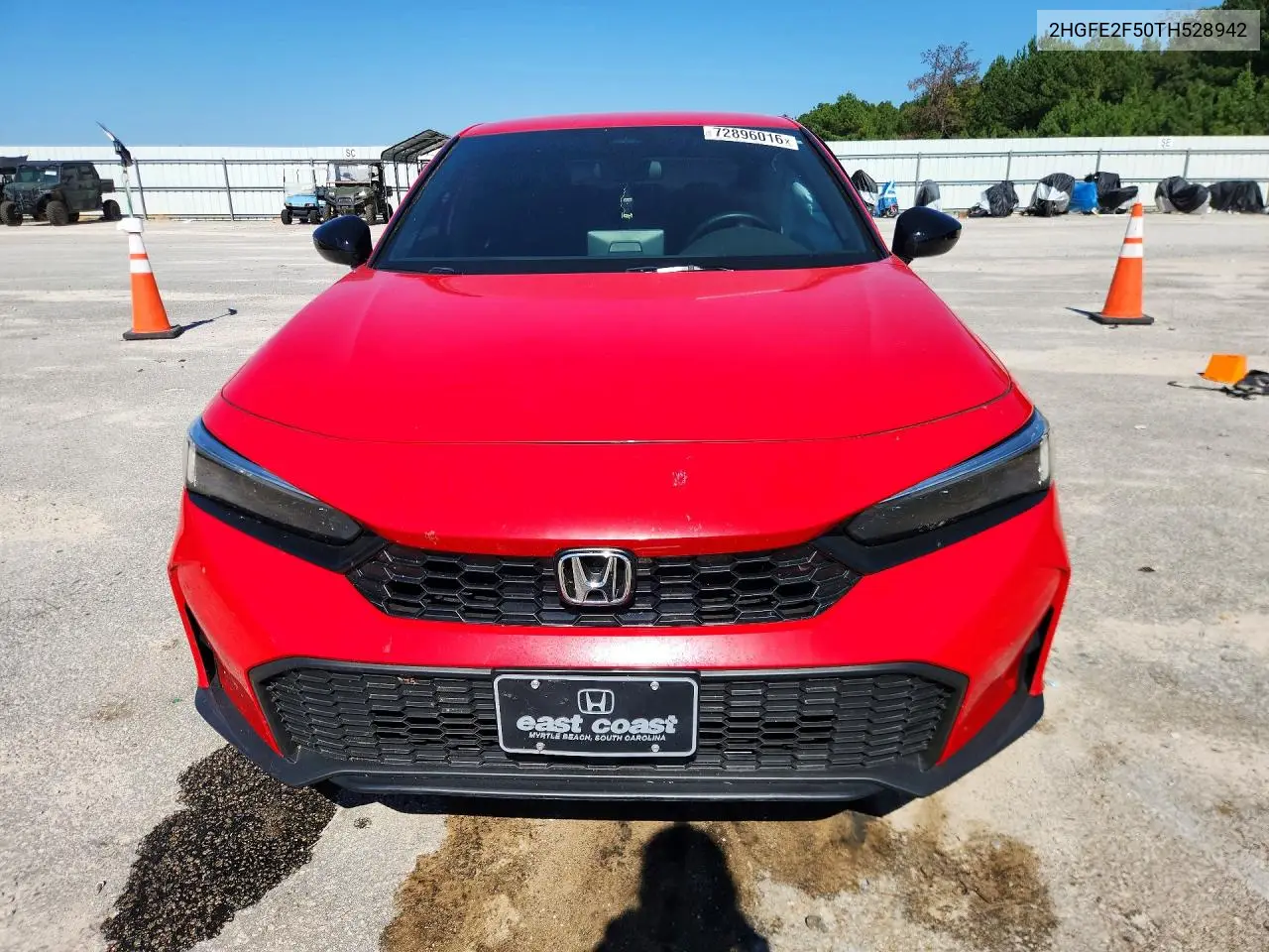 2026 HONDA CIVIC VIN 2HGFE2F50TH528942 — фото 5