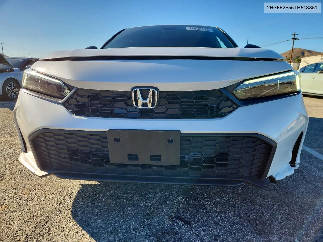 2026 HONDA CIVIC VIN 2HGFE2F56TH613851 — фото 5