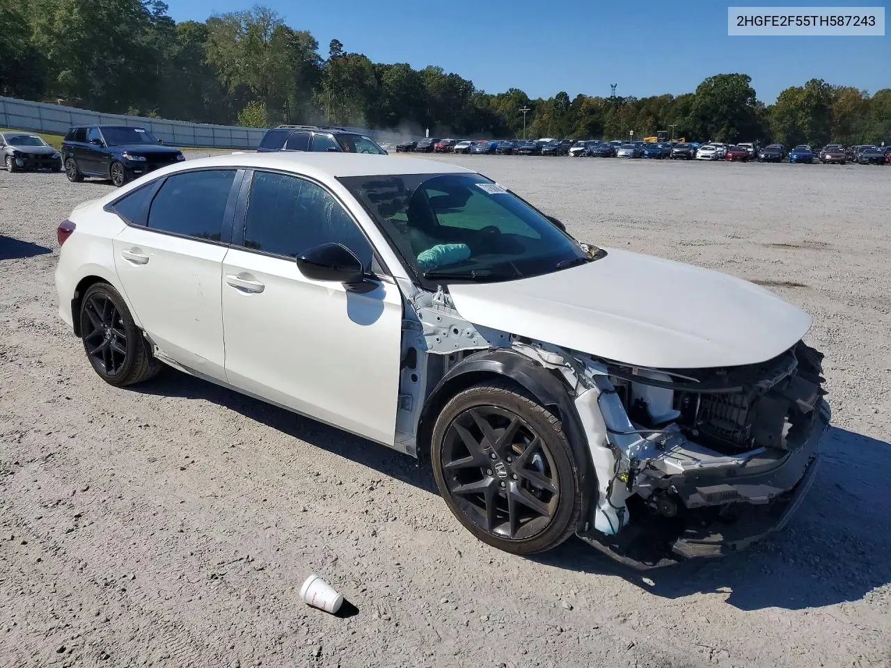2026 HONDA CIVIC VIN 2HGFE2F55TH587243 — фото 4