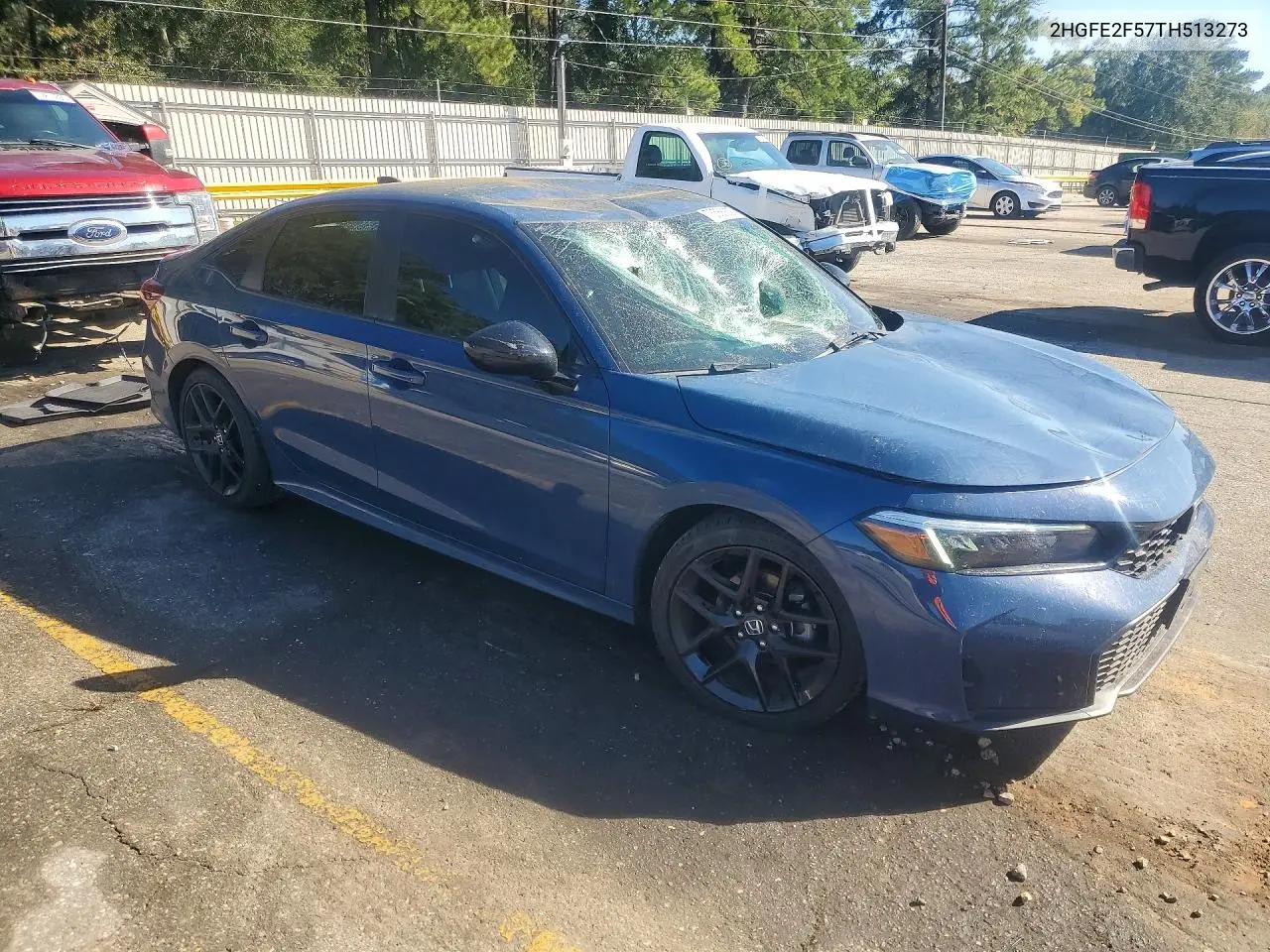 2026 HONDA CIVIC VIN 2HGFE2F57TH513273 — фото 4