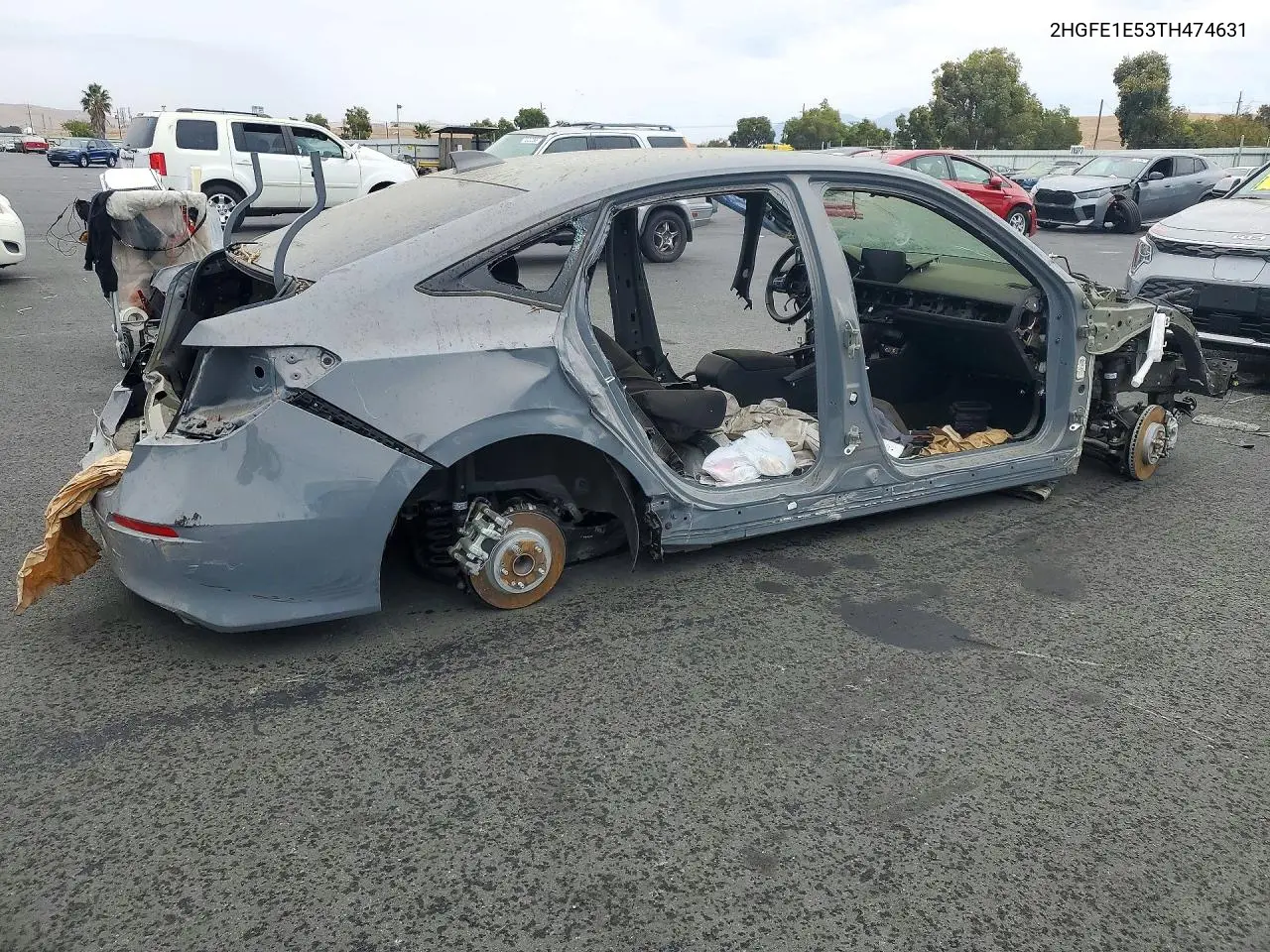 2026 HONDA CIVIC VIN 2HGFE1E53TH474631 — фото 3