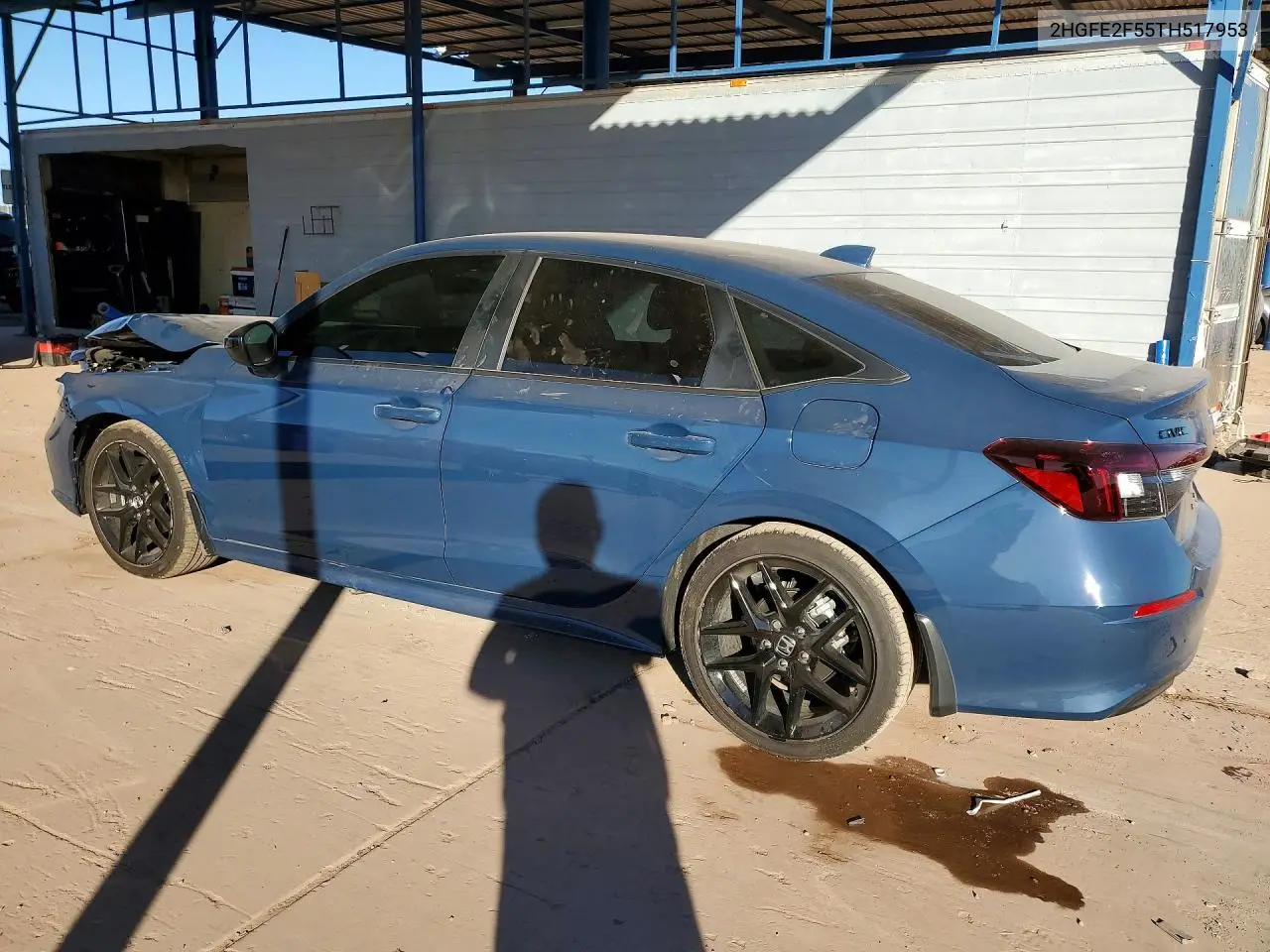 2026 HONDA CIVIC VIN 2HGFE2F55TH517953 — фото 2