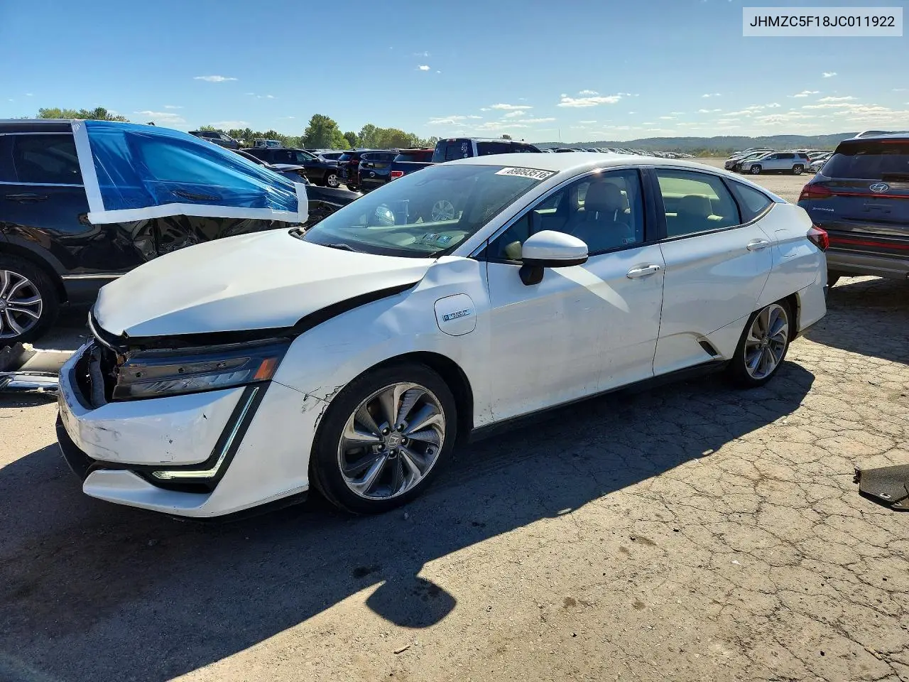 HONDA CLARITY 2018, VIN JHMZC5F18JC011922