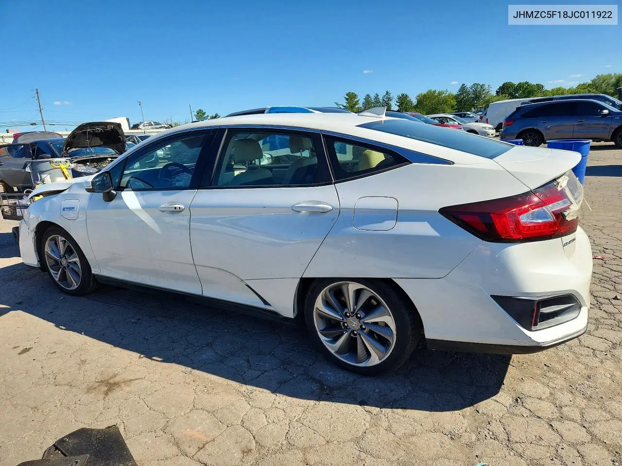 2018 HONDA CLARITY VIN JHMZC5F18JC011922 — фото 2
