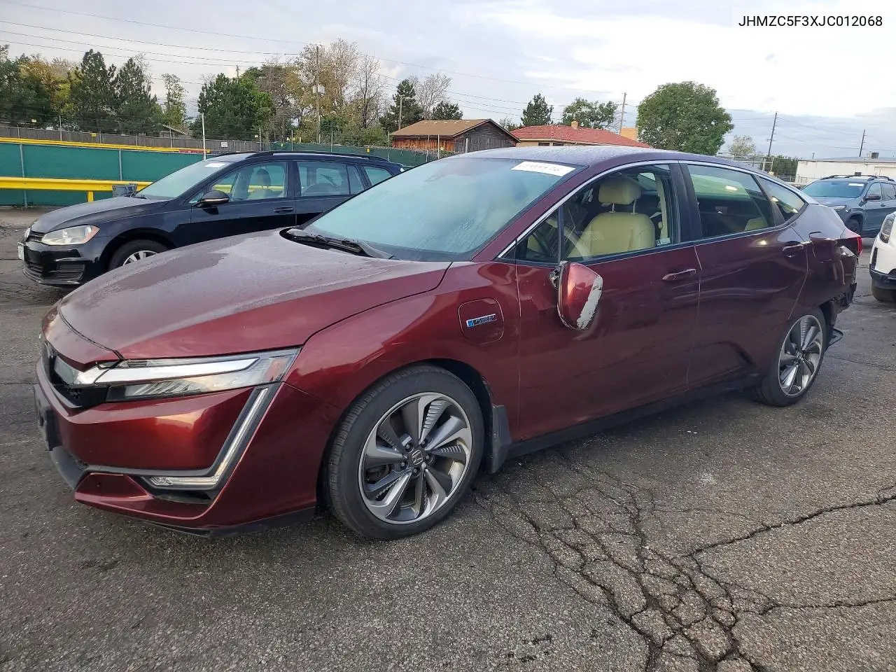 HONDA CLARITY 2018, VIN JHMZC5F3XJC012068