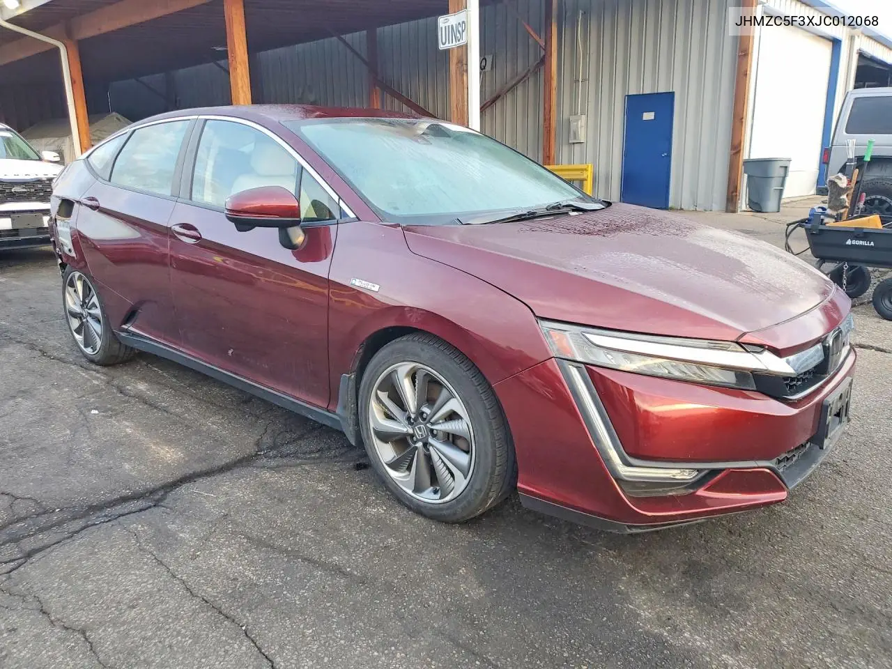 2018 HONDA CLARITY VIN JHMZC5F3XJC012068 — фото 4