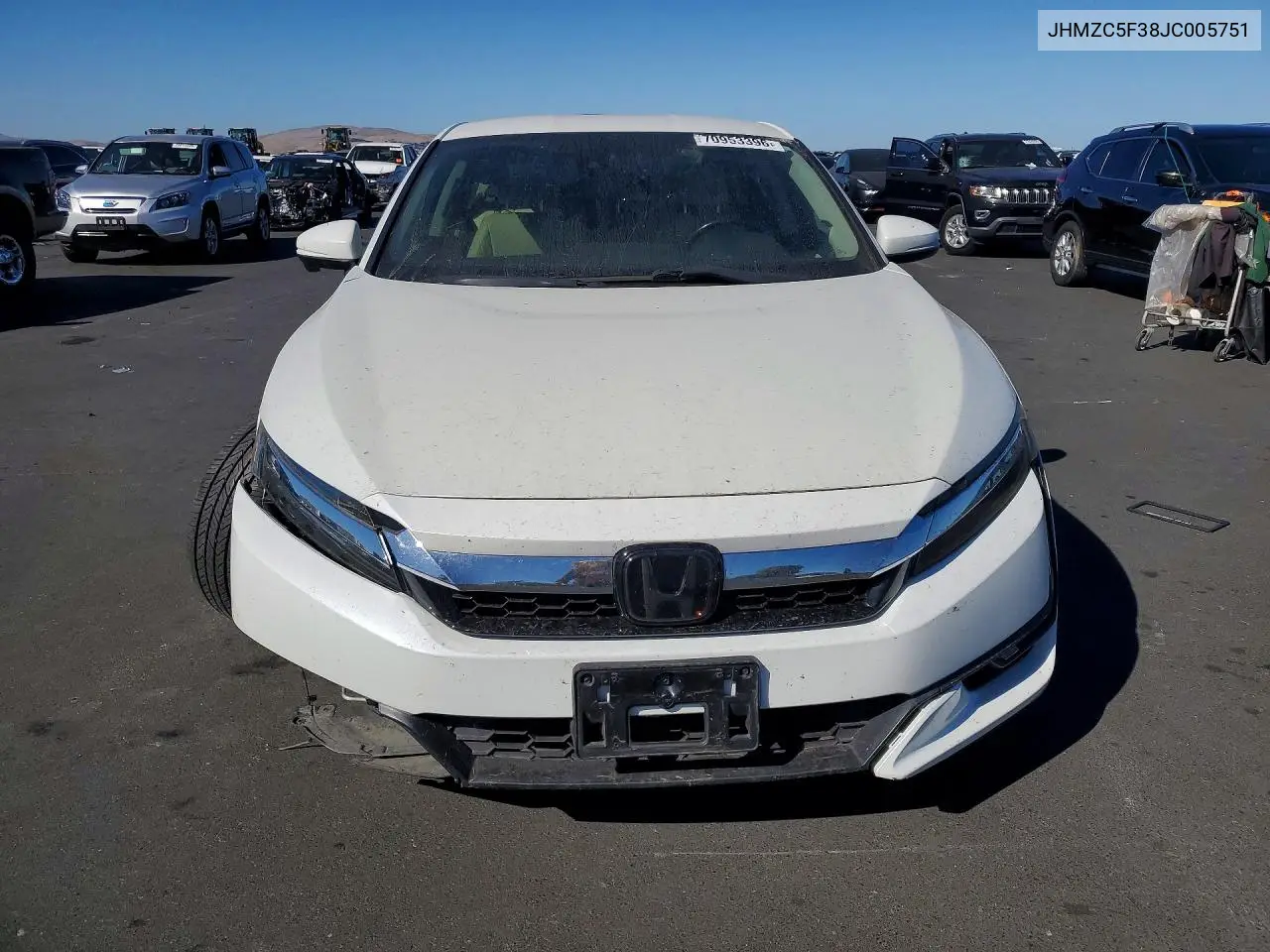 2018 HONDA CLARITY VIN JHMZC5F38JC005751 — фото 5