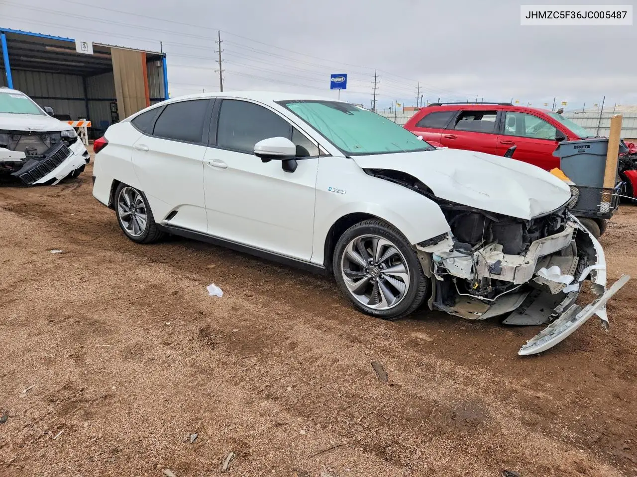 2018 HONDA CLARITY VIN JHMZC5F36JC005487 — фото 4
